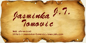 Jasminka Tomović vizit kartica